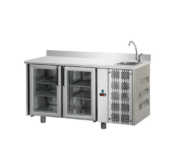 Bancada Refrigerada Tecnodom Série 700 GN 1/1 2 Portas Vidro (TF02MIDPVLAL)