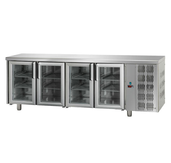 Bancada Refrigerada Tecnodom Série 700 GN 1/1 4 Portas Vidro (TF04MIDPV)