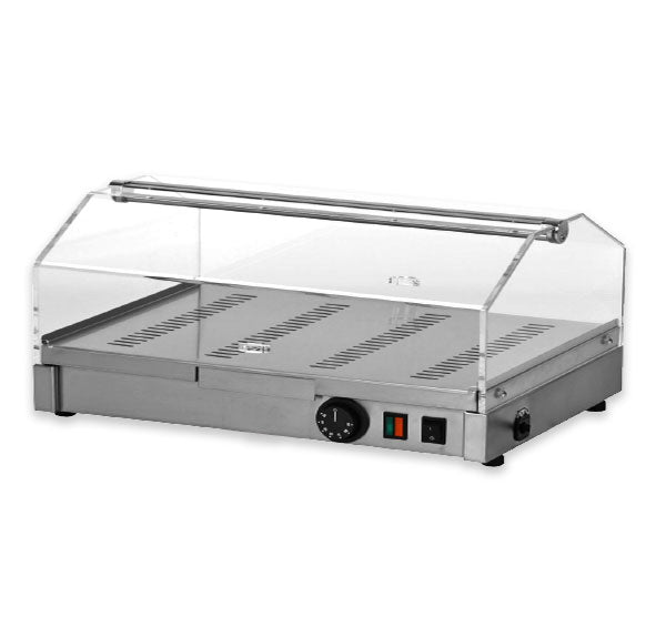 Expositor de Balcão CF Inox Quente VEC 810 Inox (Dim.: 800Lx350Px200A)