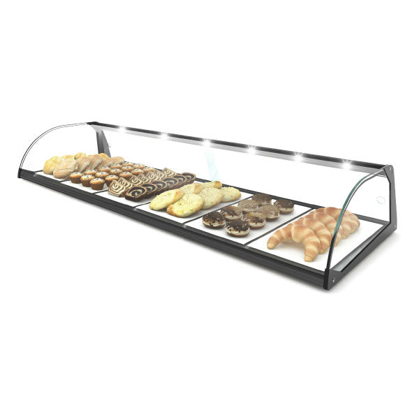 Expositor de Balcão Sayl Neutral Curvo 1P Line E4L (LED) (Dim.: 840Lx380Px170A)