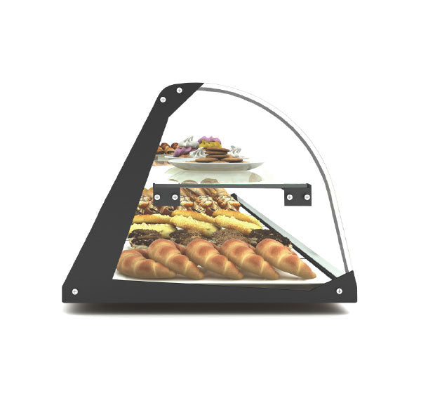 Expositor de Balcão Sayl Neutral Curvo 2P Line E24L (LED) (Dim.: 840Lx380Px290A)