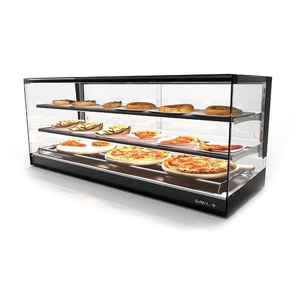 Expositor de Balcão Sayl Quente Logic Triple Line Sahara CLO24S - 2 Estantes - (Dim.: 840Lx395Px460A)