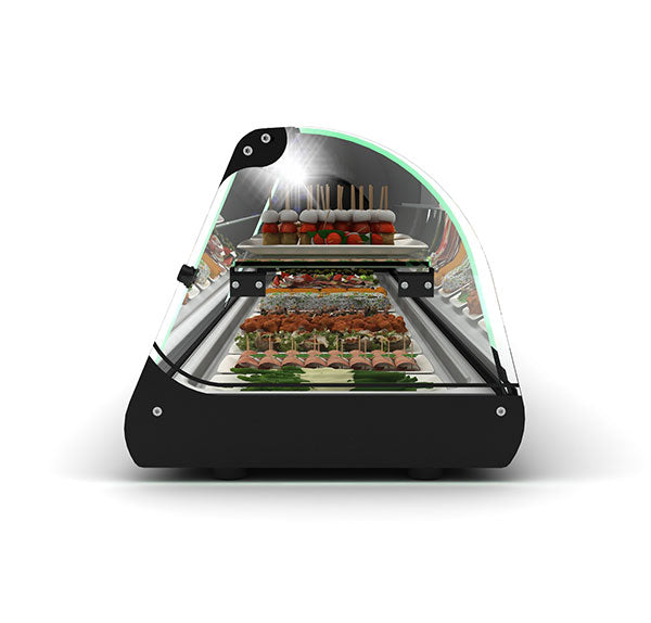 Expositor de Balcão Sayl Refrigerado Dois Pisos Line V24P (s/ tabuleiros - 15mm) (Dim.: 1085Lx395Px360A)