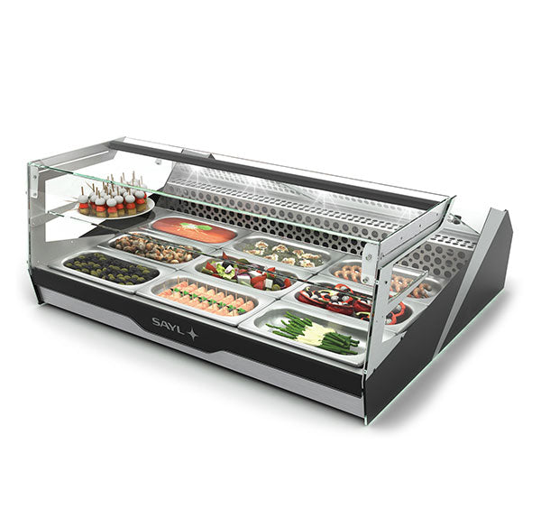 Expositor de Balcão Sayl Refrigerado BLOCK Line BLK3 (Dim.: 1000Lx882Px400A)