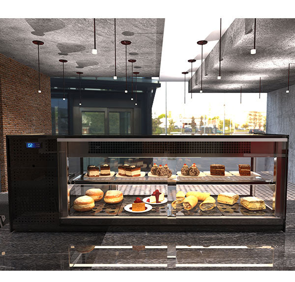 Expositor de Balcão Sayl Refrigerado Logic Line VTLG8P (Cuba Plana) (Dim.: 1680Lx380Px225A)