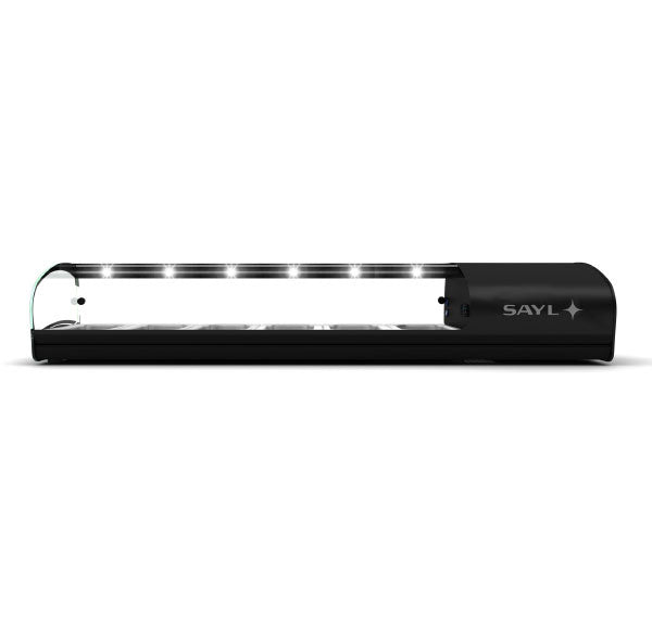 Expositor de Balcão Sayl Refrigerado Shark 1P Line SK8 (8 Tabuleiros GN 1/3 x 40mm) (Dim.: 1788Lx395Px270A)