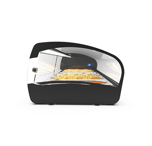 Expositor de Balcão Sayl Refrigerado Shark 1P Line SK8 (8 Tabuleiros GN 1/3 x 40mm) (Dim.: 1788Lx395Px270A)