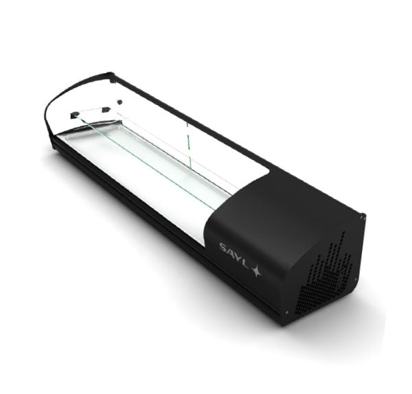 Expositor de Balcão Sayl Refrigerado Shark 2P Line SK28P (s/ tabuleiros - 15mm) (Dim.: 1788Lx395Px340A)