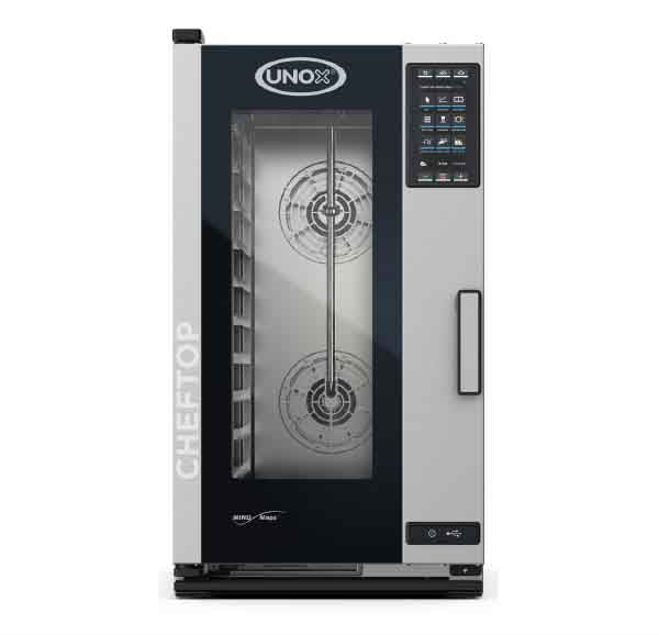 Forno Industrial Unox Cheftop Mind.MapsTM Elétrico COMPACT 10 GN 1/1 PLUS (XECC-1013-EPRM)