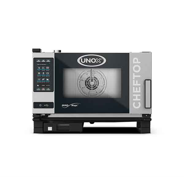 Forno Industrial Unox Cheftop Mind.MapsTM Elétrico COUNTERTOP 3 GN 1/1 PLUS (XEVC-0311-EPRM)