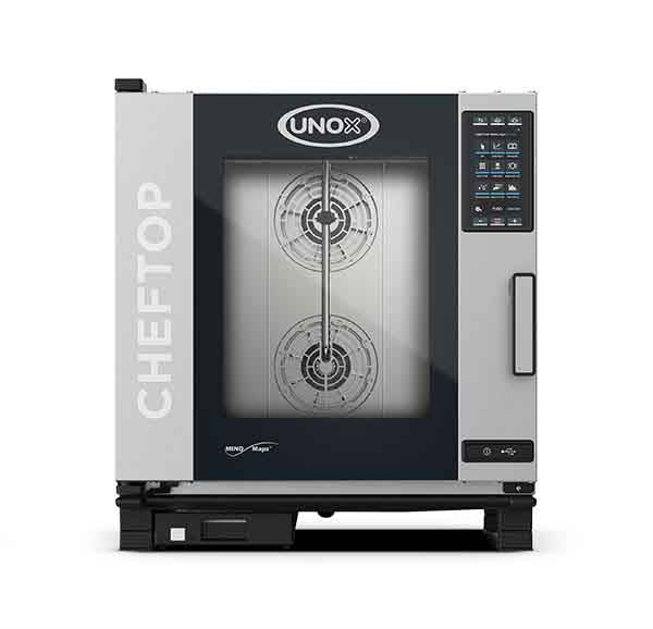 Forno Industrial Unox Cheftop Mind.MapsTM Gás COUNTERTOP 7 GN 1/1 PLUS (XEVC-0711-GPRM)