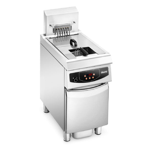 Fritadeira Industrial com Móvel Elframo Eletrónica Elétrica de Cuba Simples NE-S 20 (10 kW)