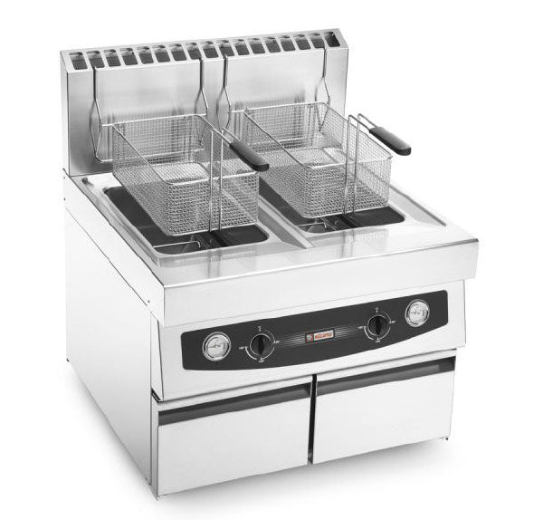 Fritadeira Industrial de Bancada Elframo Gás de Cuba Dupla GTS 17+17