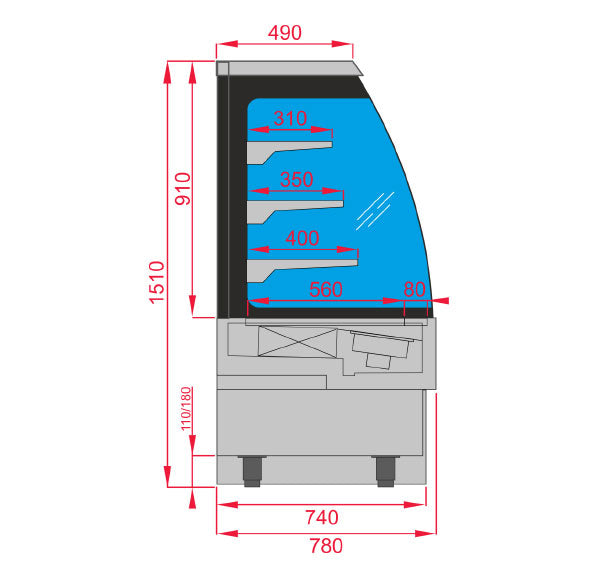 Murais Refrigerados Tecnodom Série EVOSELF