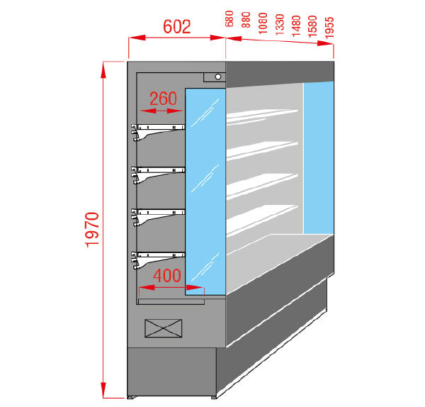 Murais Refrigerados Tecnodom Série Vulcano 60