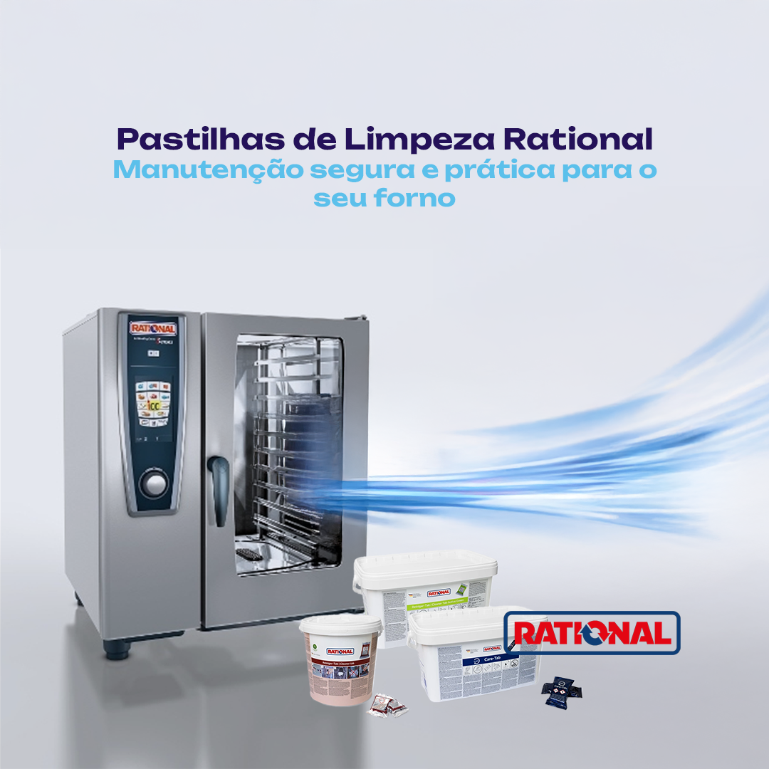 Pastilhas de Limpeza Rational: praticidade e segurança na manutenção dos fornos