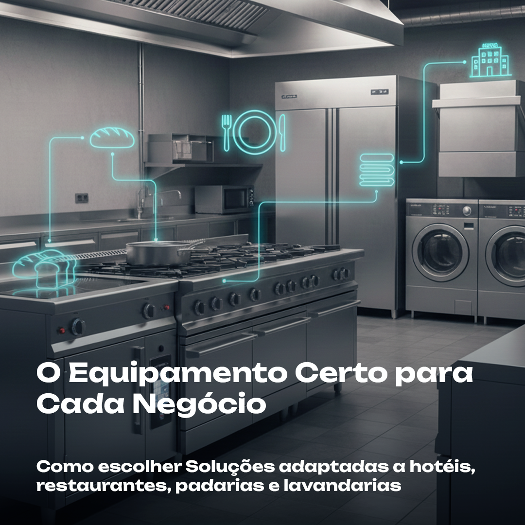 Como escolher o equipamento certo para o tipo de negócio: hotel, restaurante, padaria ou lavandaria