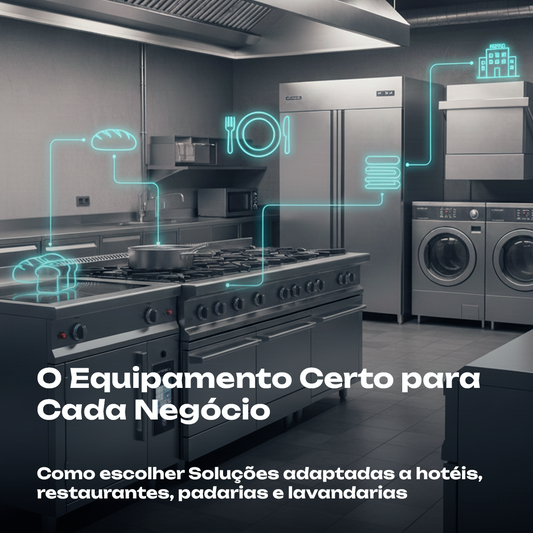 Como escolher o equipamento certo para o tipo de negócio: hotel, restaurante, padaria ou lavandaria