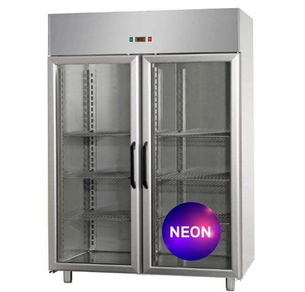Armário Refrigerado Tecnodom EKO 1400 GN 2/1 Conservação e 2 Portas Vidro (AF14EKOMTNPV)