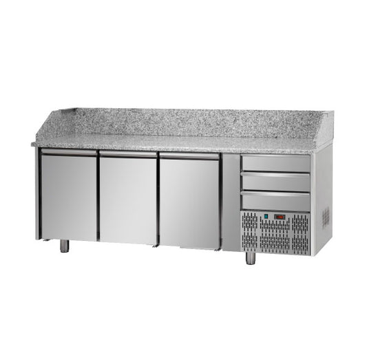 Bancada de Pizza Tecnodom 3 Portas (PZ03EKOC3)