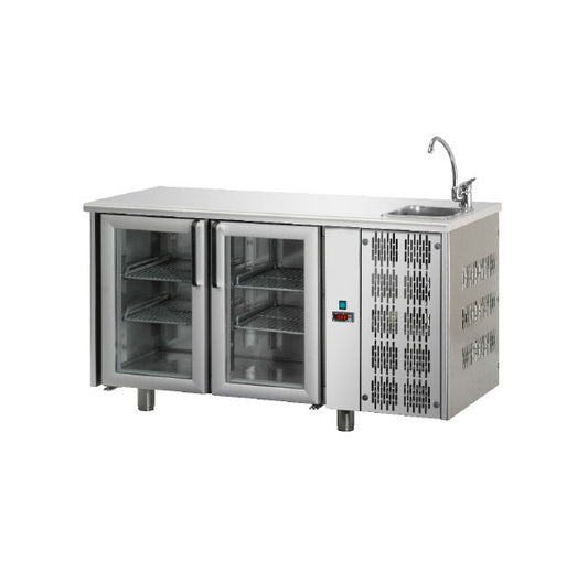 Bancada Refrigerada Tecnodom Série 700 GN 1/1 2 Portas Vidro (TF02MIDPVL)