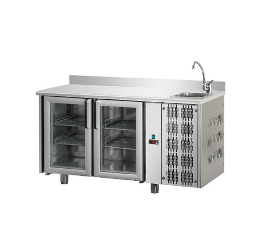 Bancada Refrigerada Tecnodom Série 700 GN 1/1 2 Portas Vidro (TF02MIDPVLAL)