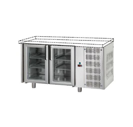 Bancada Refrigerada Tecnodom Série 700 GN 1/1 2 Portas Vidro (TF02MIDPVSP)