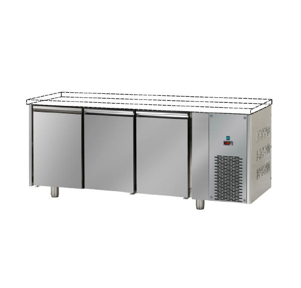 Bancada Refrigerada Tecnodom Série 700 GN Congelação 1/1 3 Portas (TF03MIDBTSP)