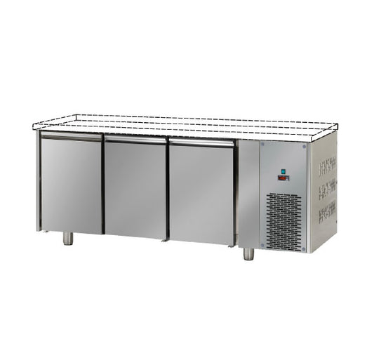 Bancada Refrigerada Tecnodom Série 700 GN Congelação 1/1 3 Portas (TF03MIDBTSP)
