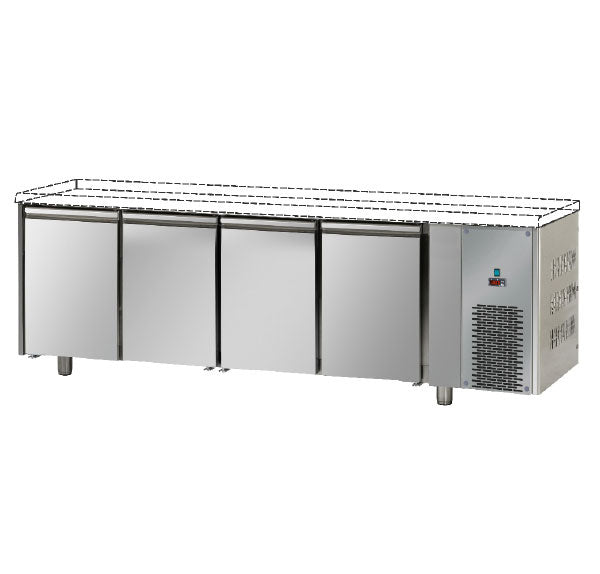 Bancada Refrigerada Tecnodom Série 700 GN Congelação 1/1 4 Portas (TF04MIDBTSP)