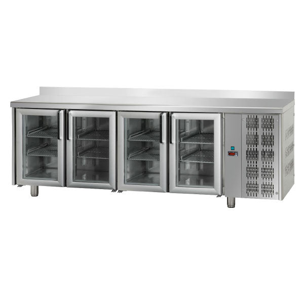 Bancada Refrigerada Tecnodom Série 700 GN 1/1 4 Portas Vidro (TF04MIDPVAL)