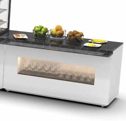 Expositor de Balcão Sayl Buffet Line  Base   BUN Neutra