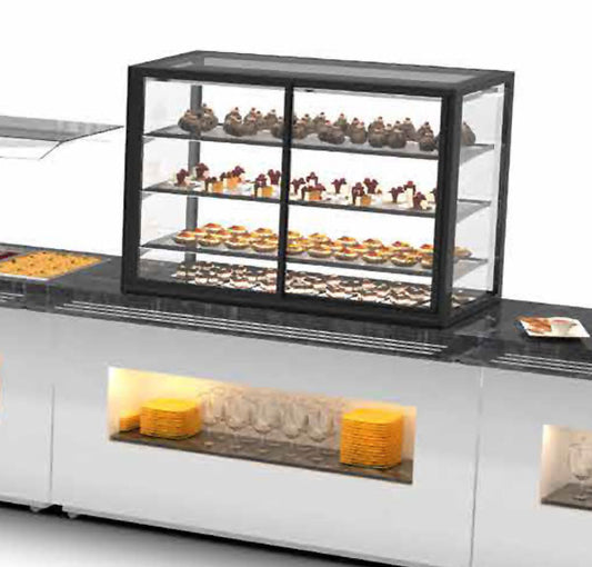 Expositor de Balcão Sayl Buffet Line  de Sobremesa   BUF120I Frio Ventilado (+2ºC/+6ºC)