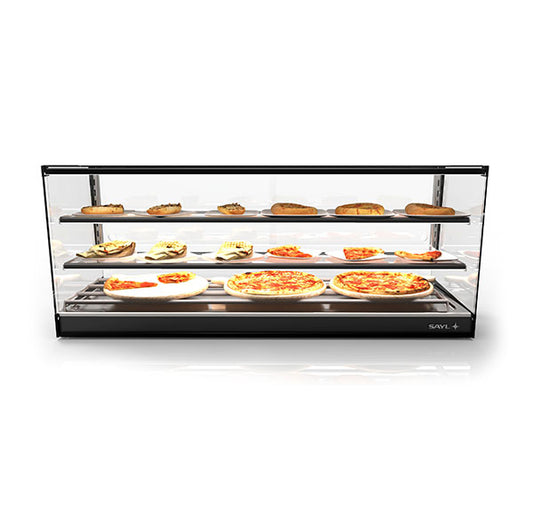 Expositor de Balcão Sayl Quente Logic Triple Line Sahara CLO24S - 2 Estantes - (Dim.: 840Lx395Px460A)