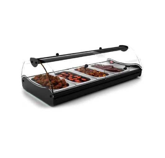 Expositor de Balcão Sayl Quente Self-Service Line Banho Maria CSS4L (LED) (4 Tabuleiros GN 1/3 x 40mm) (Dim.: 840Lx395Px245A)