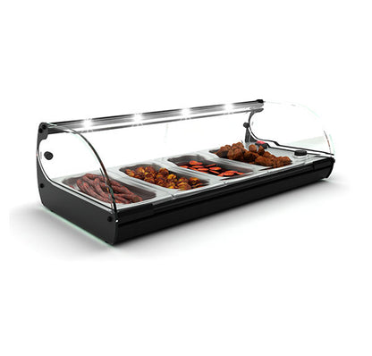 Expositor de Balcão Sayl Quente Standard Line Banho Maria C4L (LED) (4 Tabuleiros GN 1/3 x 40mm) (Dim.: 840Lx395Px245A)