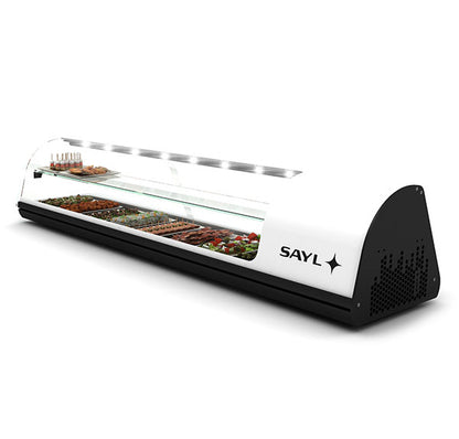 Expositor de Balcão Sayl Refrigerado Dois Pisos Line V28P (s/ tabuleiros - 15mm) (Dim.: 1788Lx395Px360A)