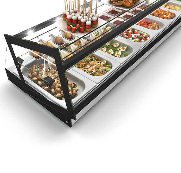 Expositor de Balcão Sayl Refrigerado Cube Line VCB4 (Dim.: 1085Lx395Px350A)