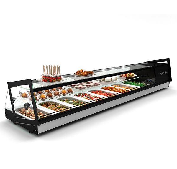 Expositor de Balcão Sayl Refrigerado Cube Line VCB4 (Dim.: 1085Lx395Px350A)