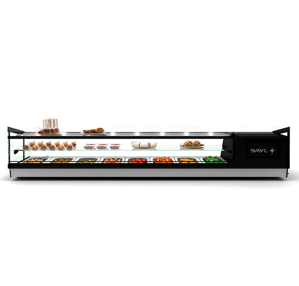 Expositor de Balcão Sayl Refrigerado Cube Line VCB4 (Dim.: 1085Lx395Px350A)