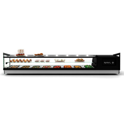 Expositor de Balcão Sayl Refrigerado Cube Line VCB4 (Dim.: 1085Lx395Px350A)