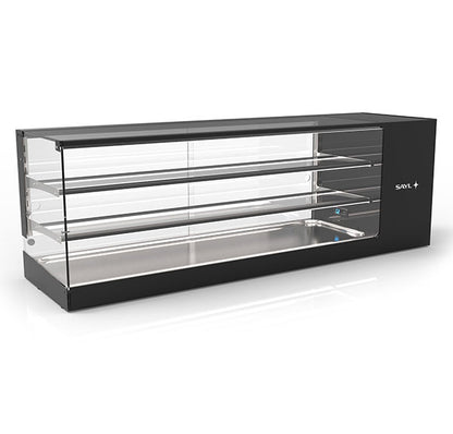 Expositor de Balcão Sayl Refrigerado Logic Triple Line VTLG24P  - 1 Estante - (Cuba Plana) (Dim.: 970Lx380Px460A)