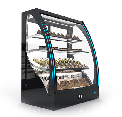 Expositor de Balcão Sayl Refrigerado PAK Line Curva CCA (Dim.: 1015Lx620Px1240A)