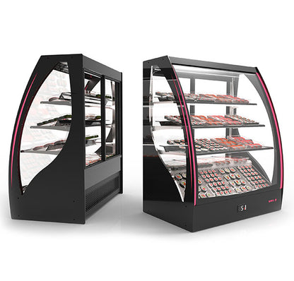Expositor de Balcão Sayl Refrigerado PAK Line Curva CCA (Dim.: 1015Lx620Px1240A)