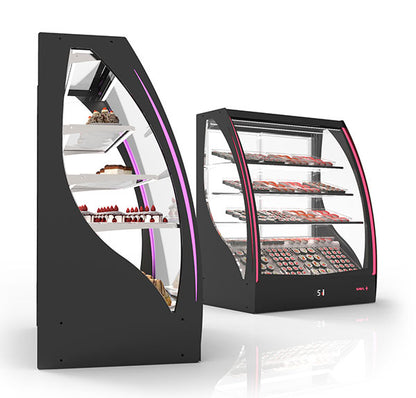 Expositor de Balcão Sayl Refrigerado PAK Line Curva CCA (Dim.: 1015Lx620Px1240A)