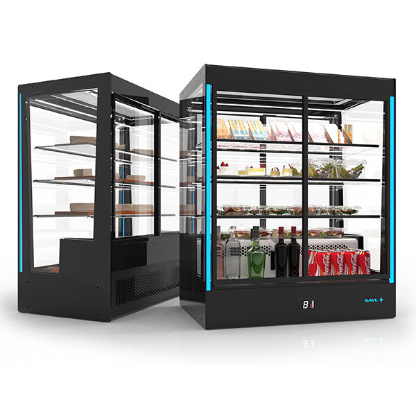 Expositor de Balcão Sayl Refrigerado PAK Line Reta RCA (Dim.: 1015Lx620Px1240A)