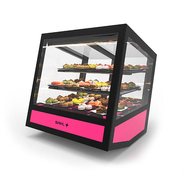 Expositor de Balcão Sayl Refrigerado QBO Line QBO-L (Dim.: 620Lx670Px670A)