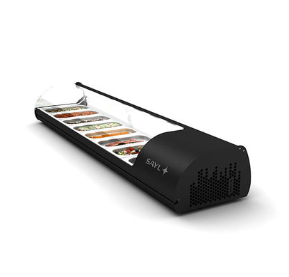 Expositor de Balcão Sayl Refrigerado Standard Line V8 (8 Tabuleiros GN 1/3 x 40mm) (Dim.: 1788Lx395Px245A)