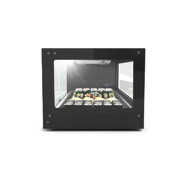 Expositor de Balcão Sayl Refrigerado Sushi Logic Line VTLG6S (6 Tabuleiro GN 1/3 x 40mm) (Dim.: 1320Lx380Px300A)