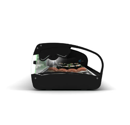 Expositor de Balcão Sayl Refrigerado Sushi Shark 1P Line SK8SP  (s/ Tabuleiros - 15mm) (Dim.: 1788Lx395Px270A)